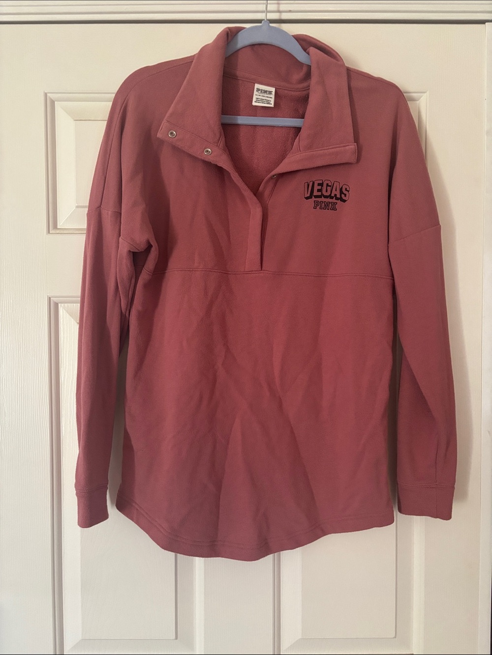 PINK Victoria's Secret Quarter Snap Pullover Sweatshirt - Las Vegas